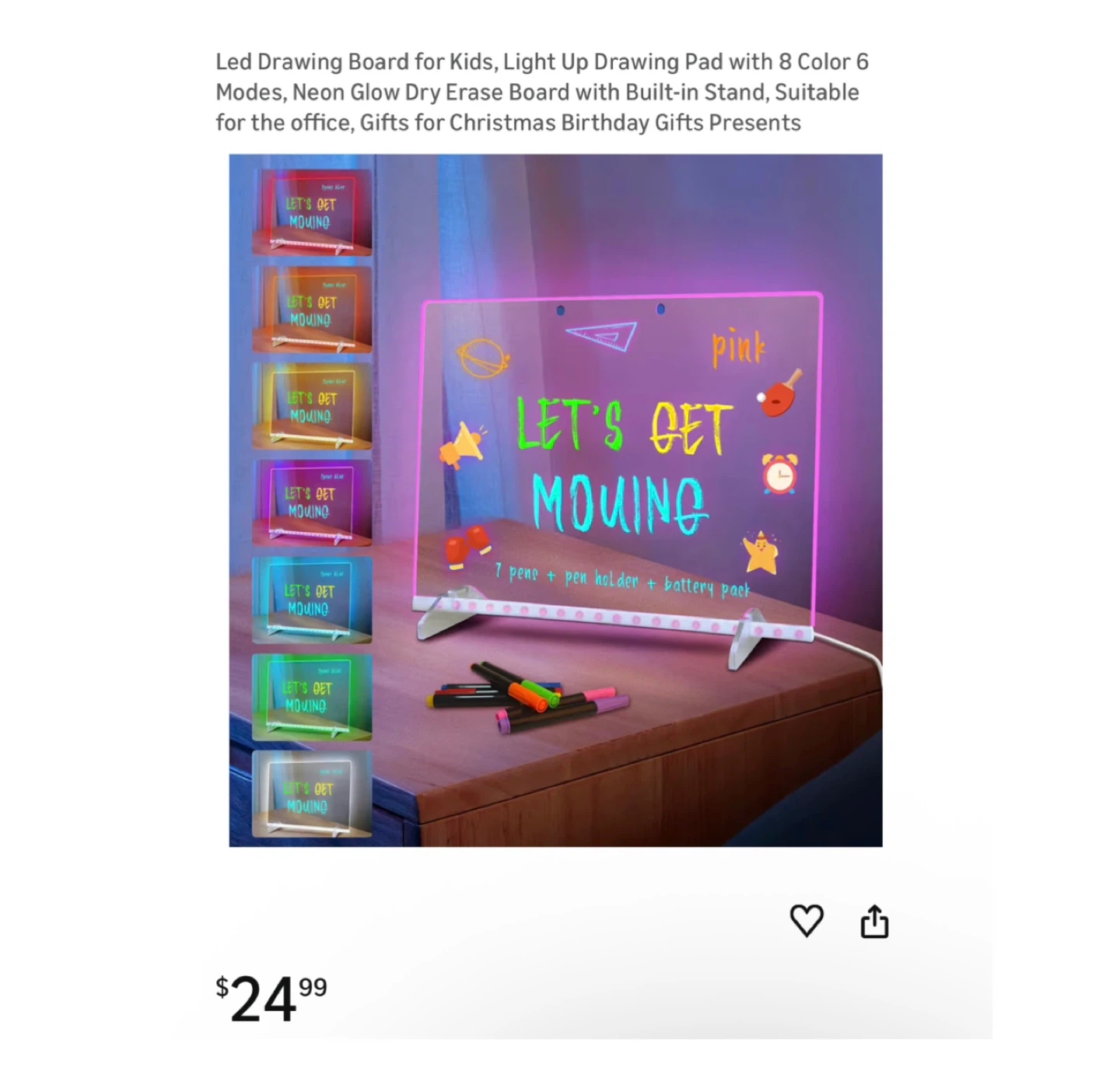 Brand new Led Drawing Board for Kids