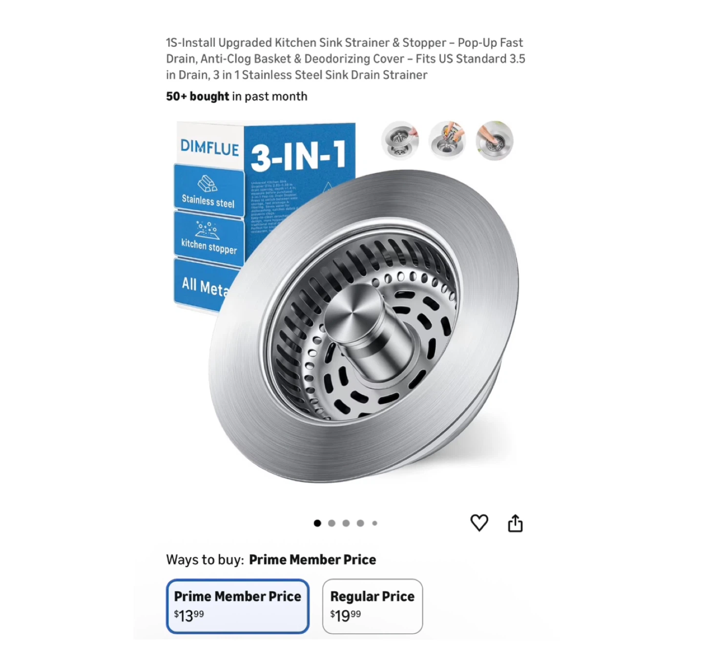 Brand new Upgraded Kitchen Sink Strainer & Stopper