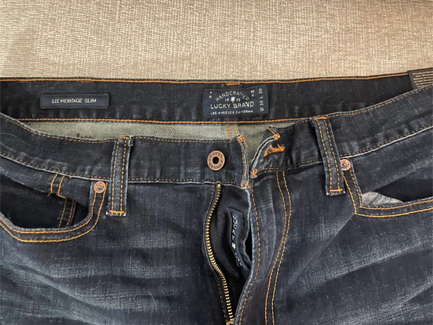 Lucky Brand 121 Heritage Slim Jeans, 36x30