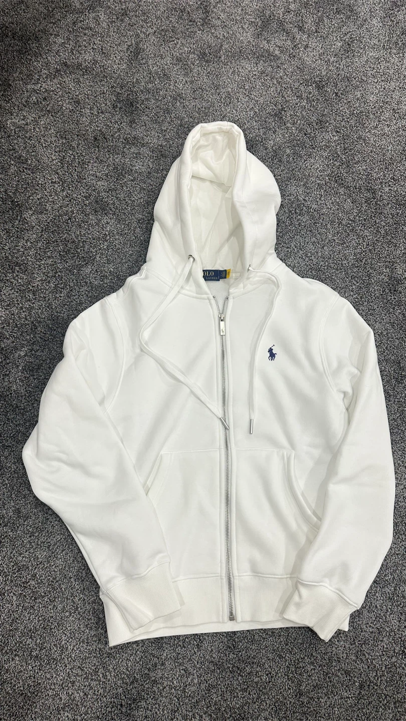 Ralph Lauren White Hoodie - Size S