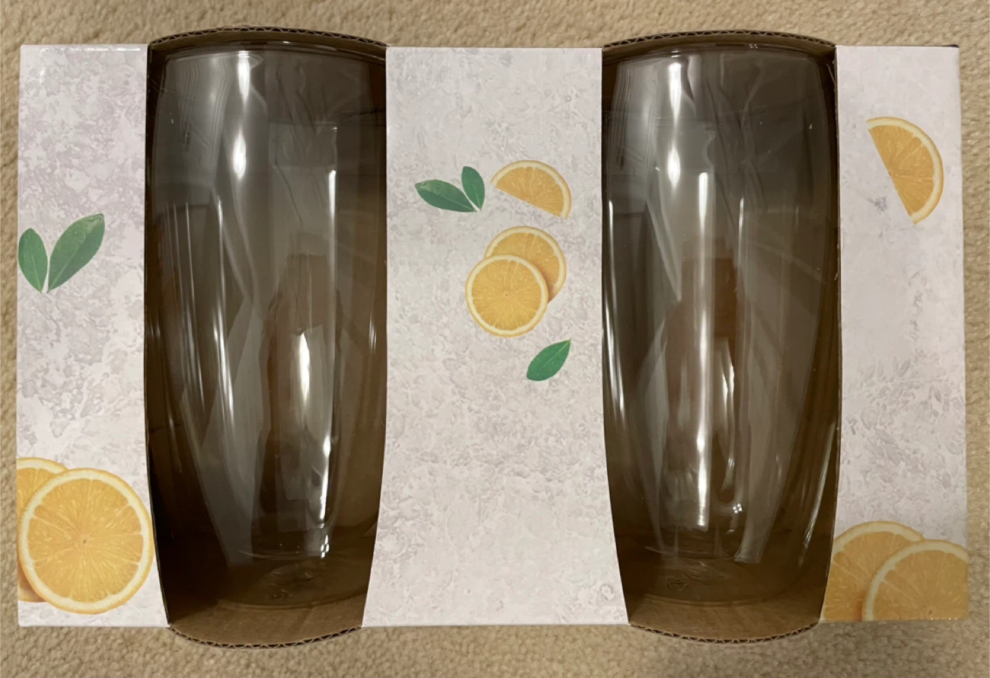 JS Gourmet Double-Wall Glass Mugs (Set of 2)