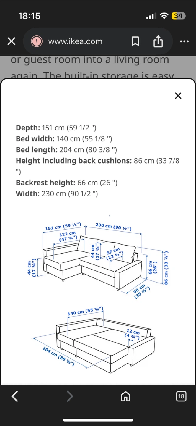 IKEA FRIHETEN Corner Sofa-bed with Storage - photo 5