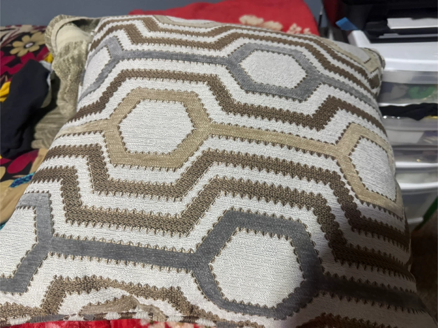 Geometric Pattern Throw Pillow