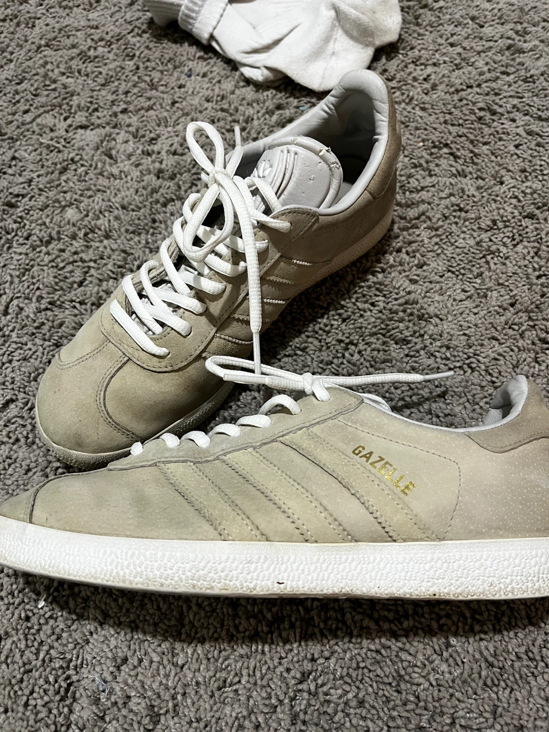 Adidas Gazelle Beige Size 8 - photo 2