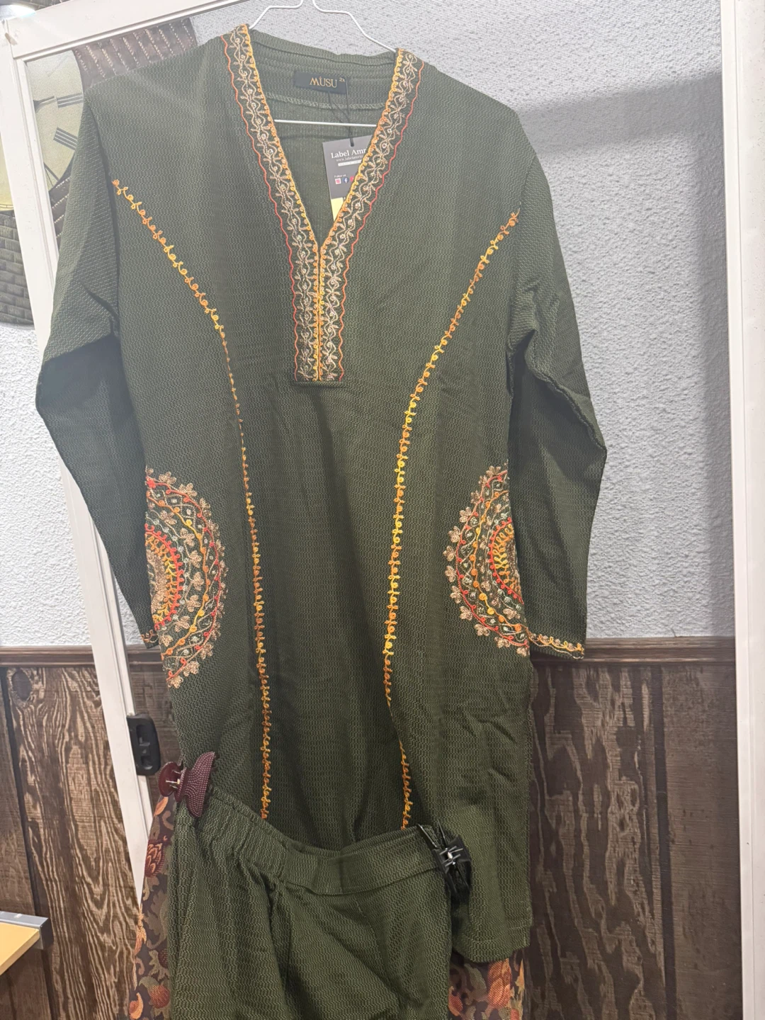 MUSU Green Embroidered 2-Piece Set - photo 5