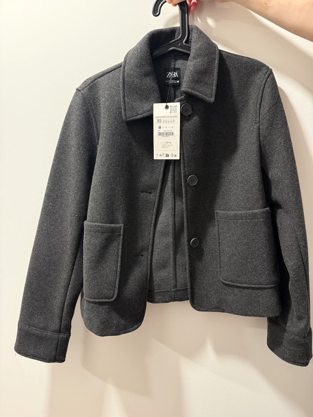 Zara Wool Blend Jacket - XS