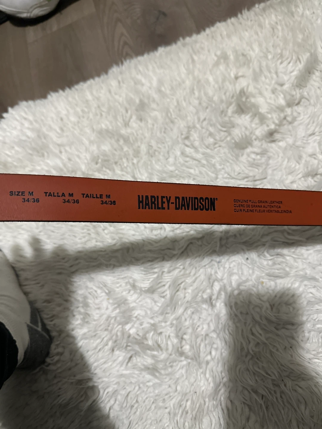 “🧡” Harley-Davidson Black Leather Belt - Size M (34/36) - photo 5