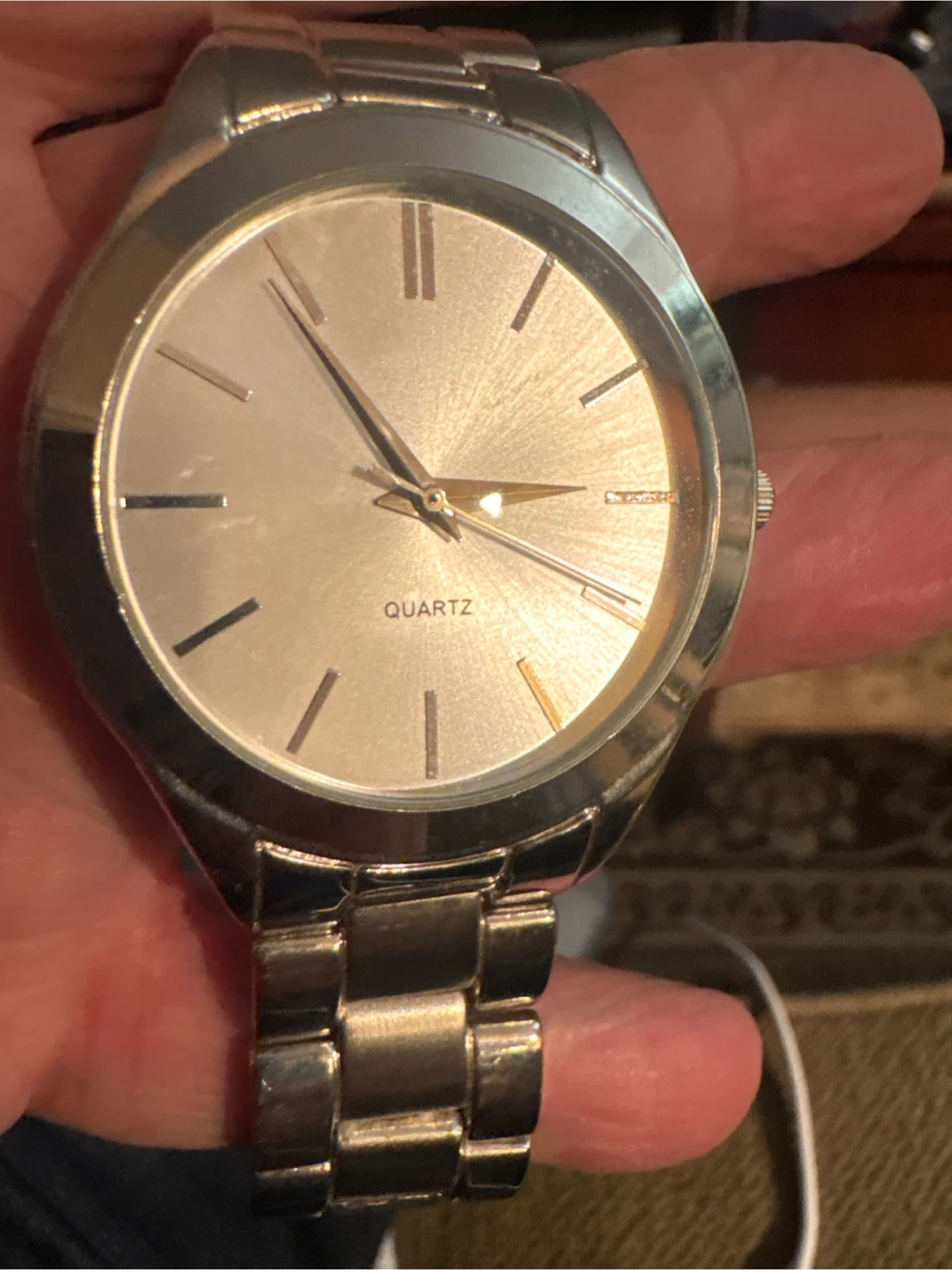 Silver Quartz Watch