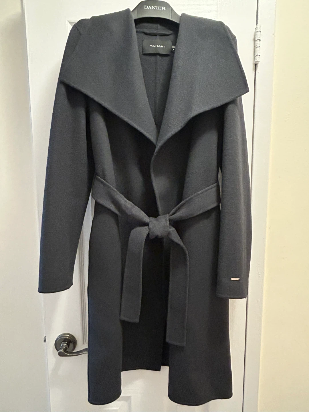 Tahari Wool Blend Trench Coat