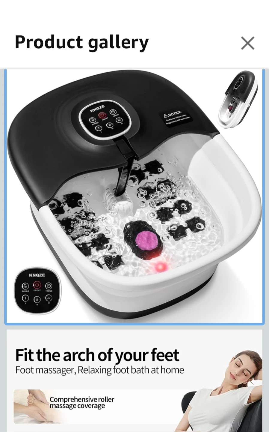 Knoze Foot Spa/Bath Massager - photo 4