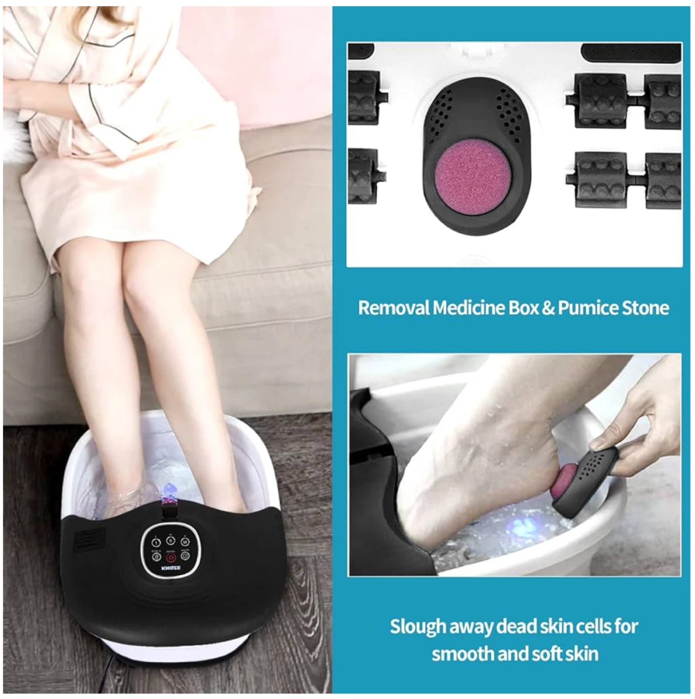 Knoze Foot Spa/Bath Massager