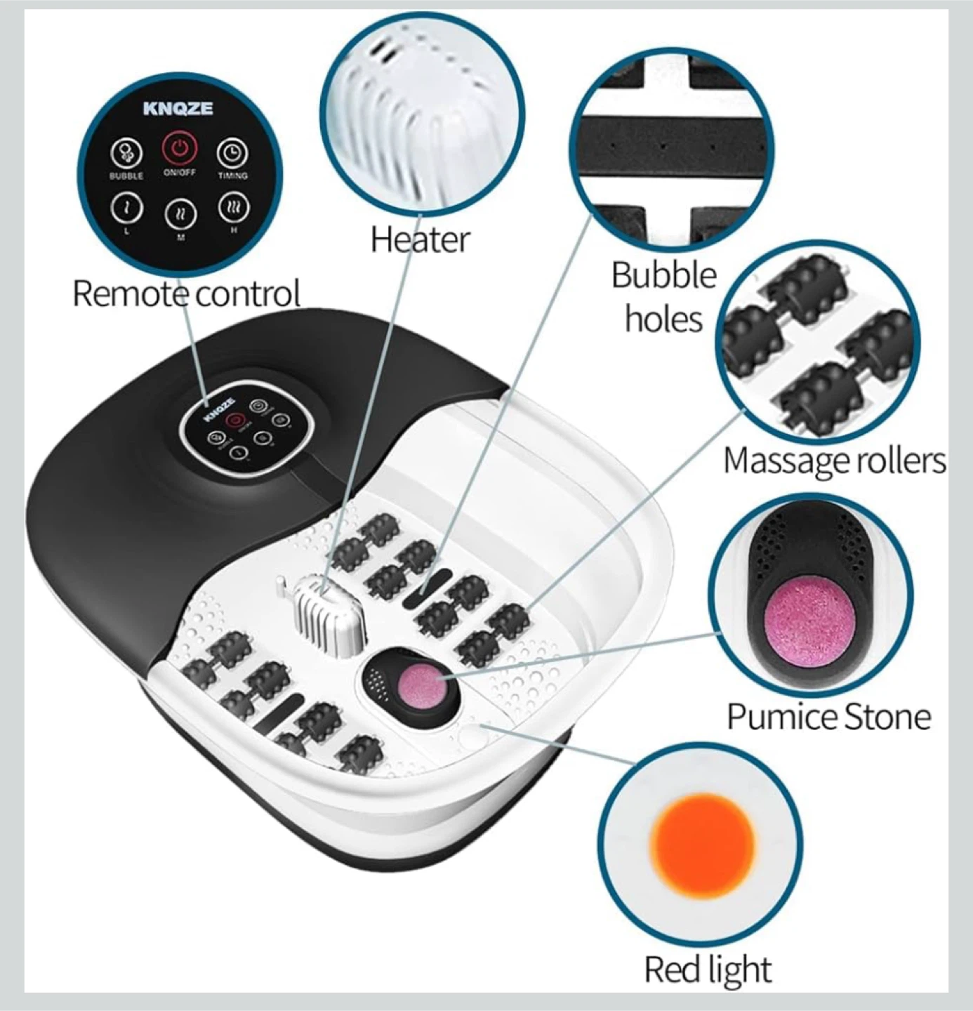 Knoze Foot Spa/Bath Massager - photo 3