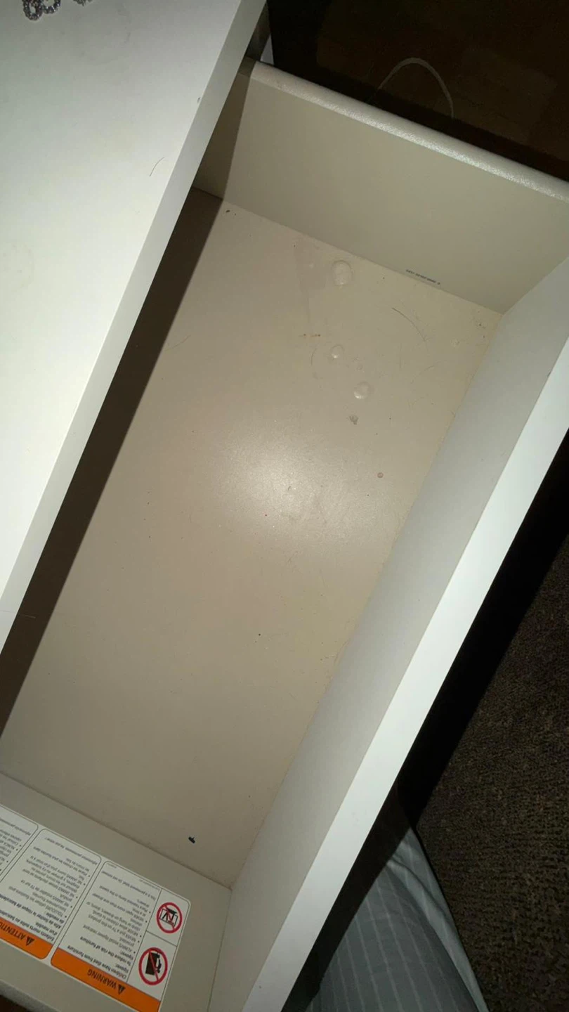 White 3-Drawer Dresser - photo 3