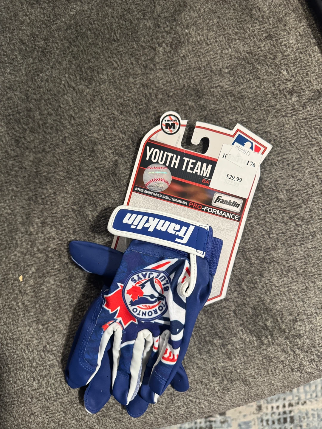 Franklin Youth Toronto Blue Jays Batting Glove - New - photo 3