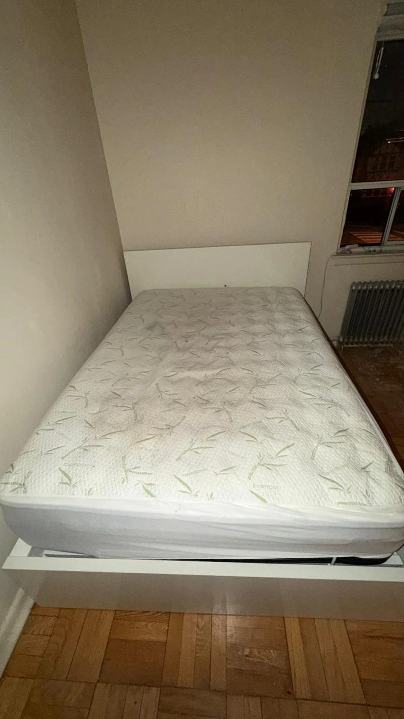 IKEA White Bed Frame with Storage