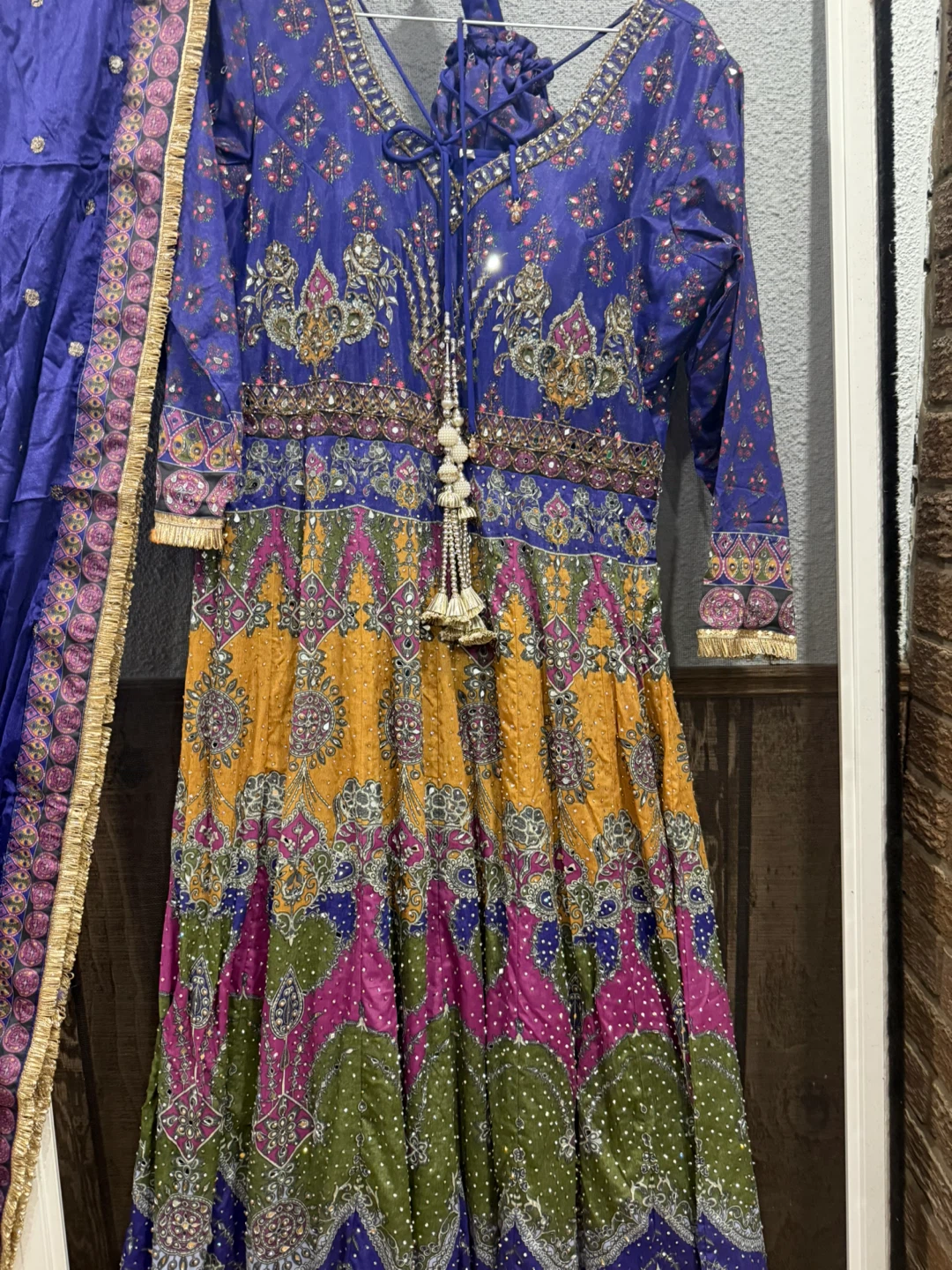 🥕 Long Maxi Dress with duptta and Potli - photo 2