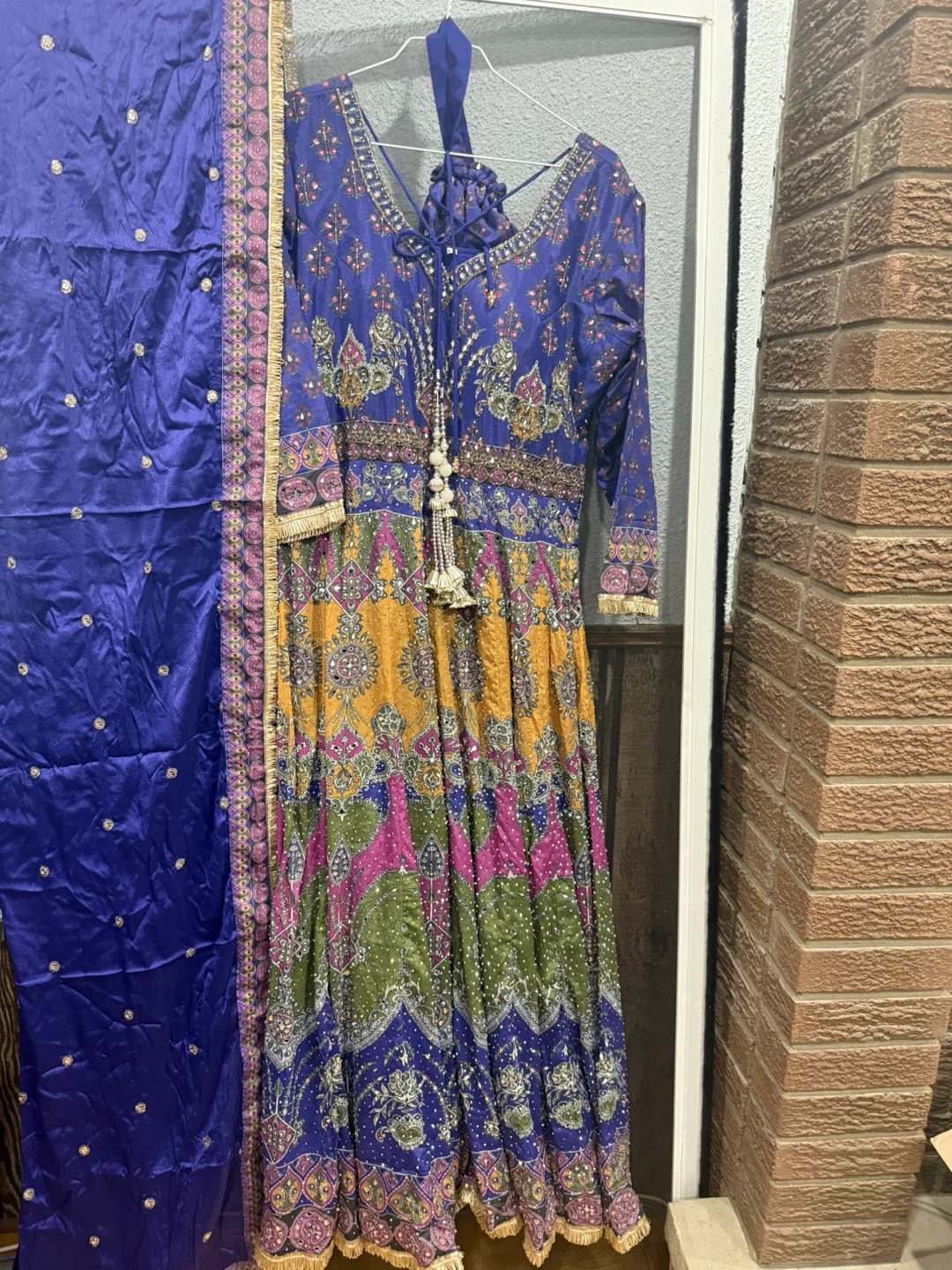 🥕 Long Maxi Dress with duptta and Potli - photo 4
