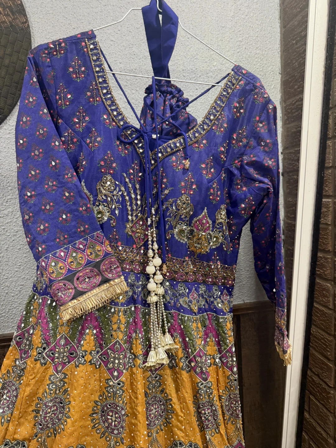 🥕 Long Maxi Dress with duptta and Potli
