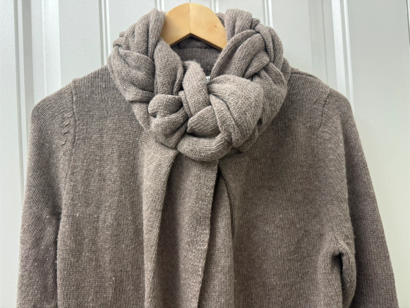 Taupe Cowl Neck Sweater - photo 2