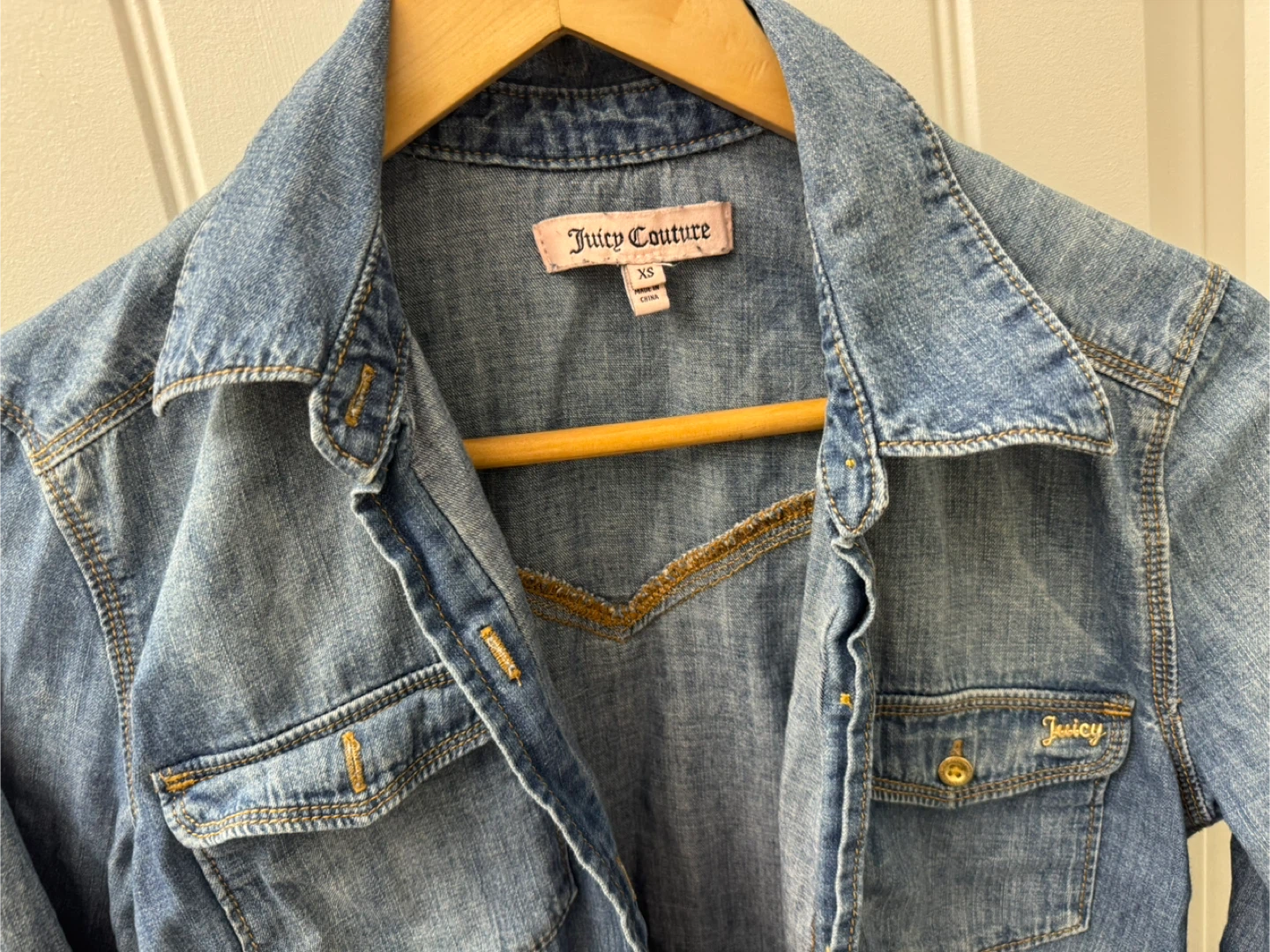 Juicy Couture Denim Shirt - Size XS - photo 2
