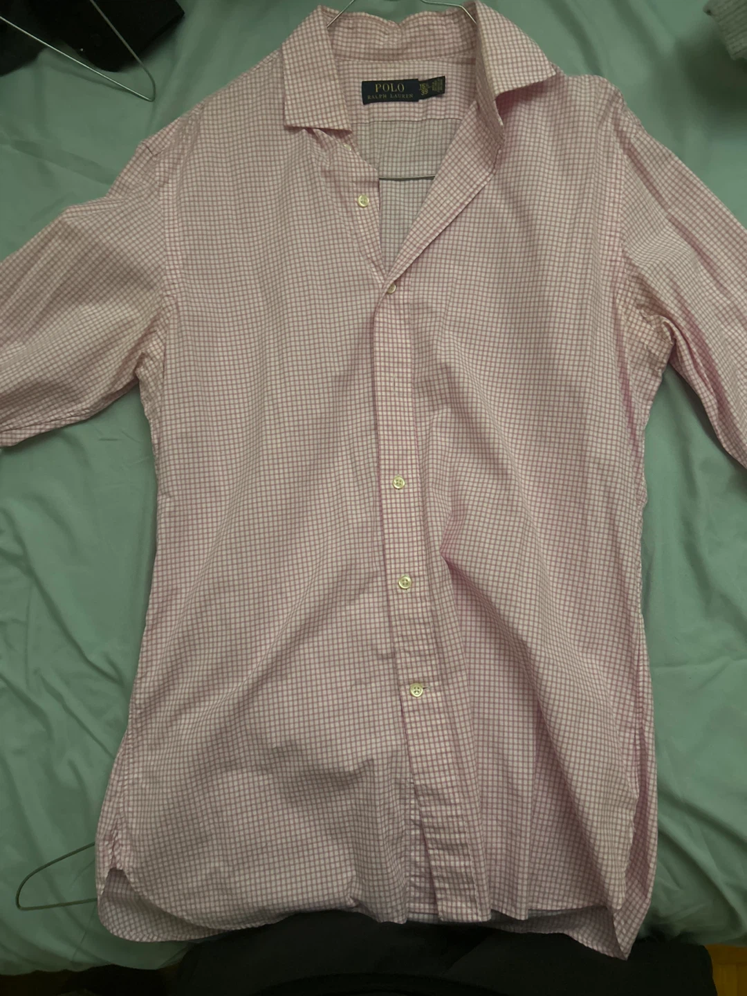 Polo Ralph Lauren Pink Checkered Shirt - 15 1/2