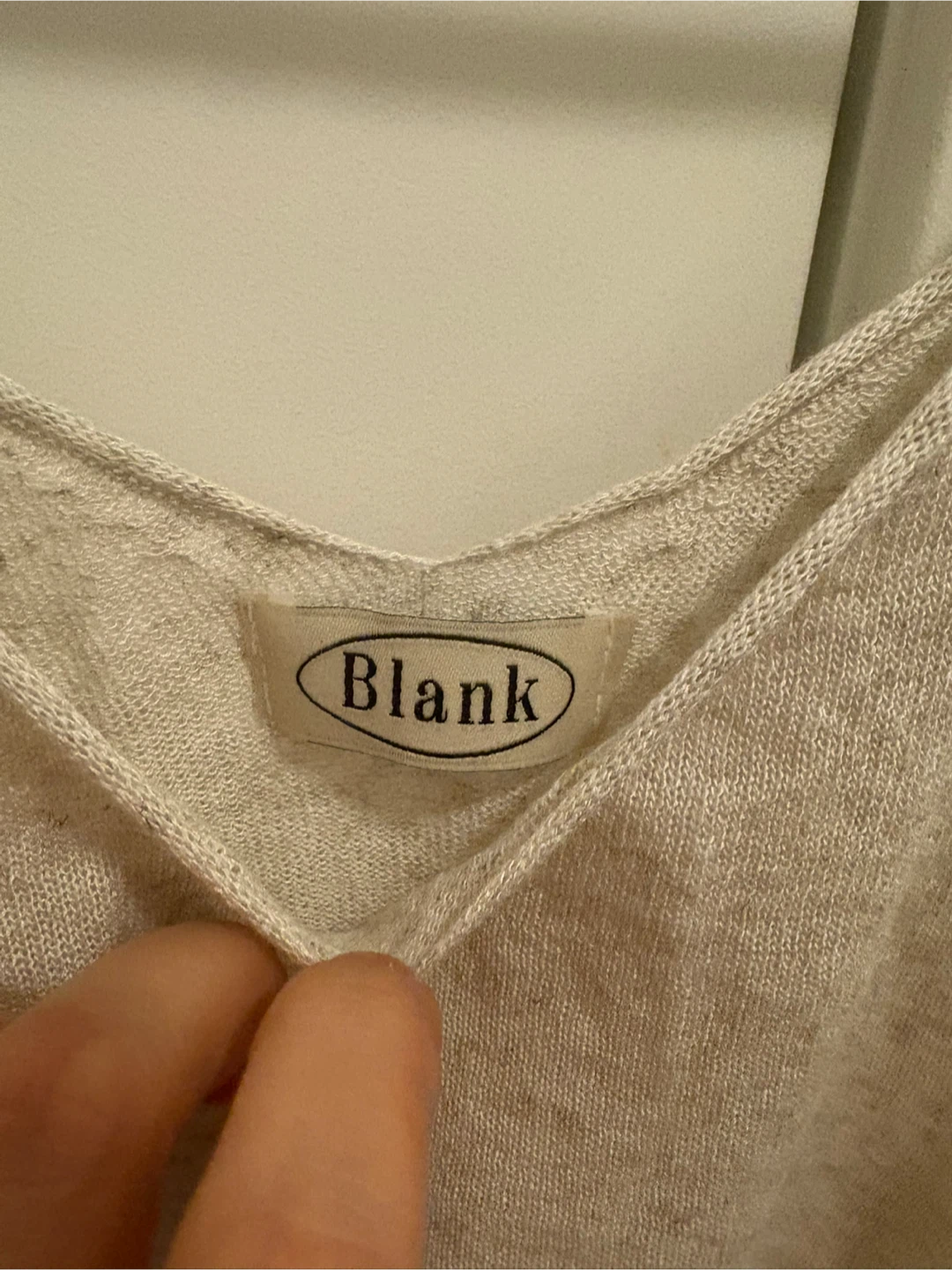 Blank Knit Tank Top - Beige - photo 2
