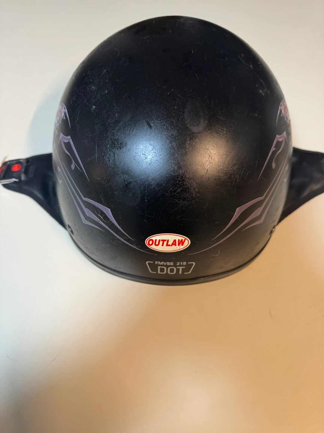 🏆 Outlaw Motorcycle Helmet - Butterfly Design - photo 2