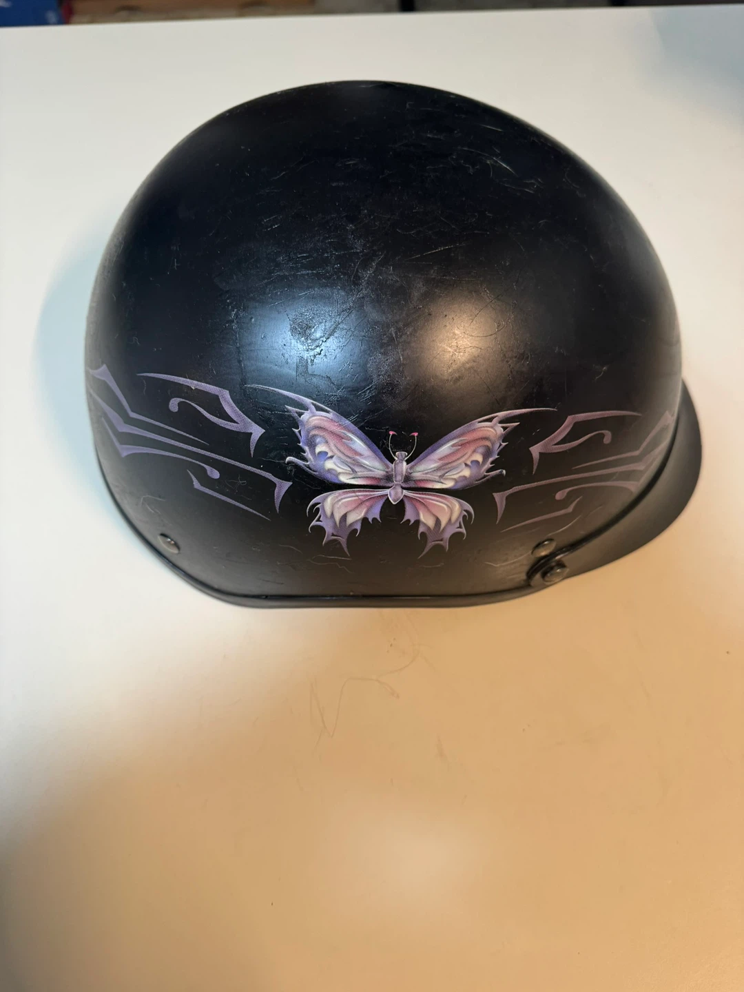 🏆 Outlaw Motorcycle Helmet - Butterfly Design - photo 3