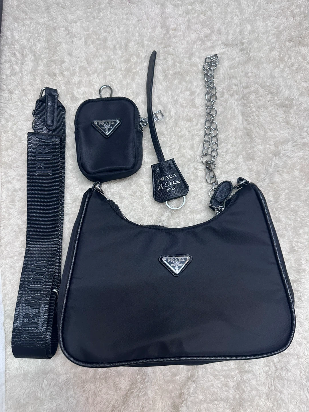 PRADA RE-EDITION 2005 Nylon Shoulder Bag – Full Set - photo 3
