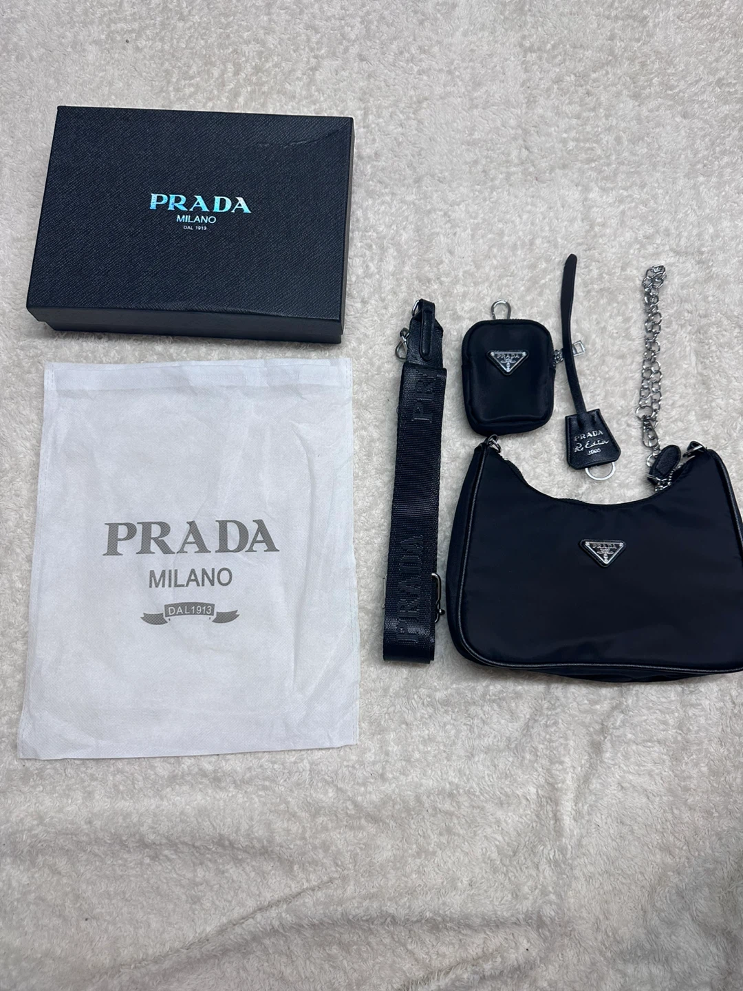 PRADA RE-EDITION 2005 Nylon Shoulder Bag – Full Set - photo 2