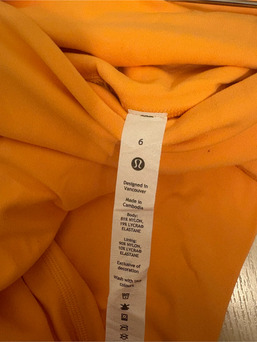 Lululemon Orange Leggings - Size 6 - photo 2