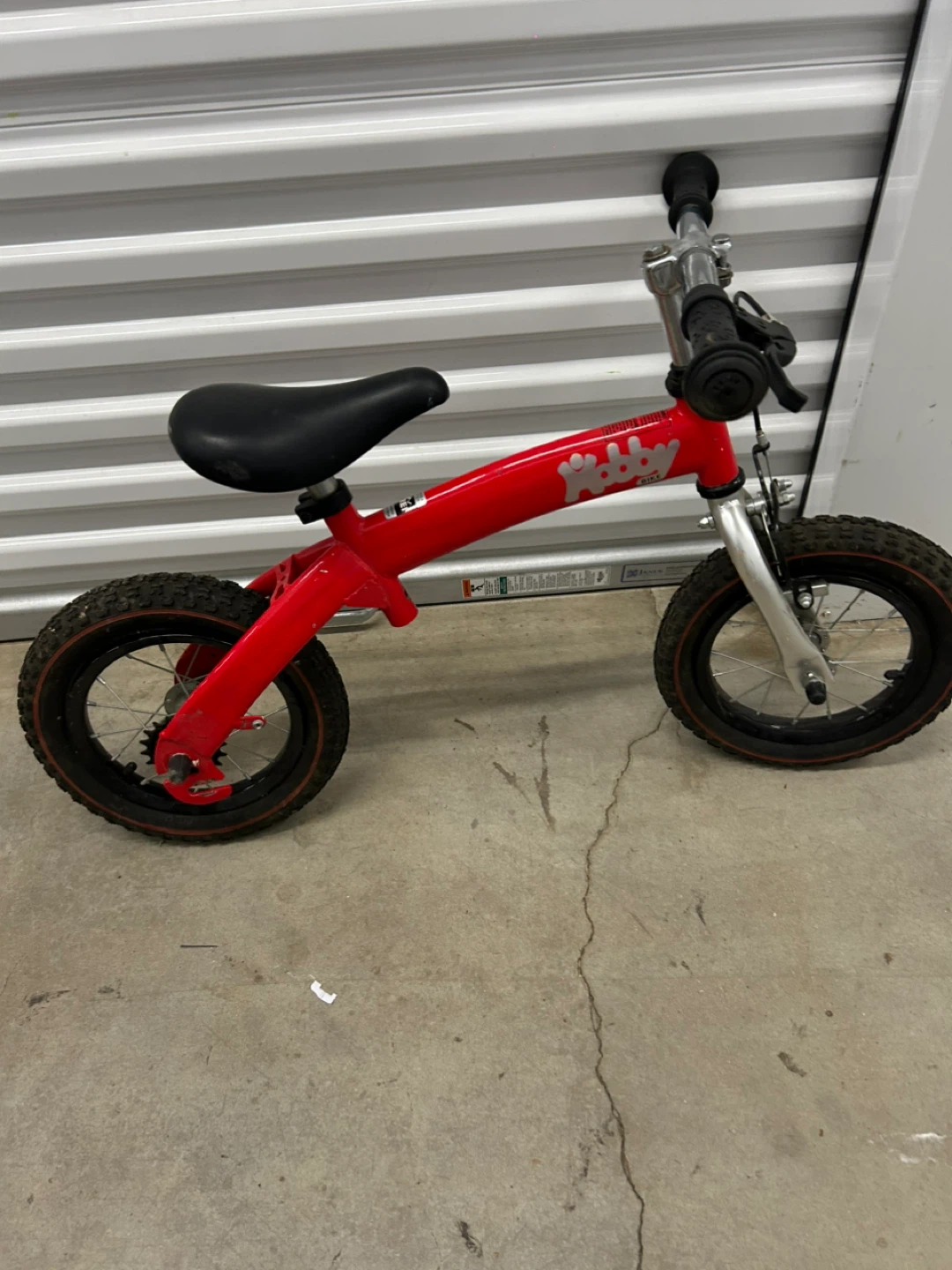 Hobby Bike Red Balance Bike