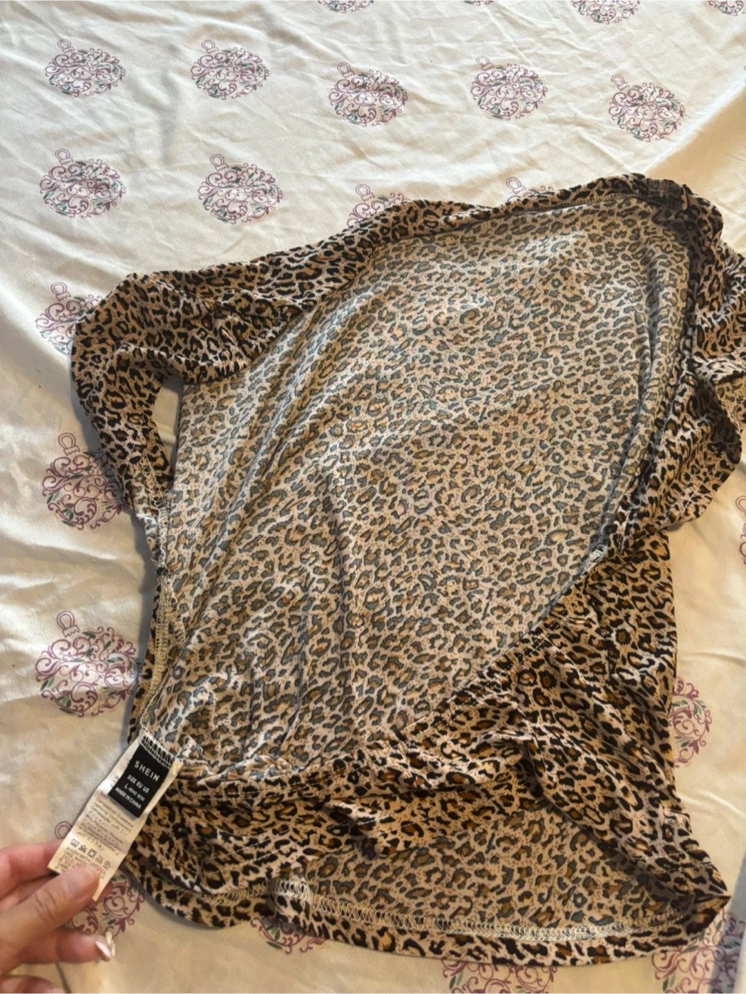 Shein Leopard Print Top - Size large - photo 2