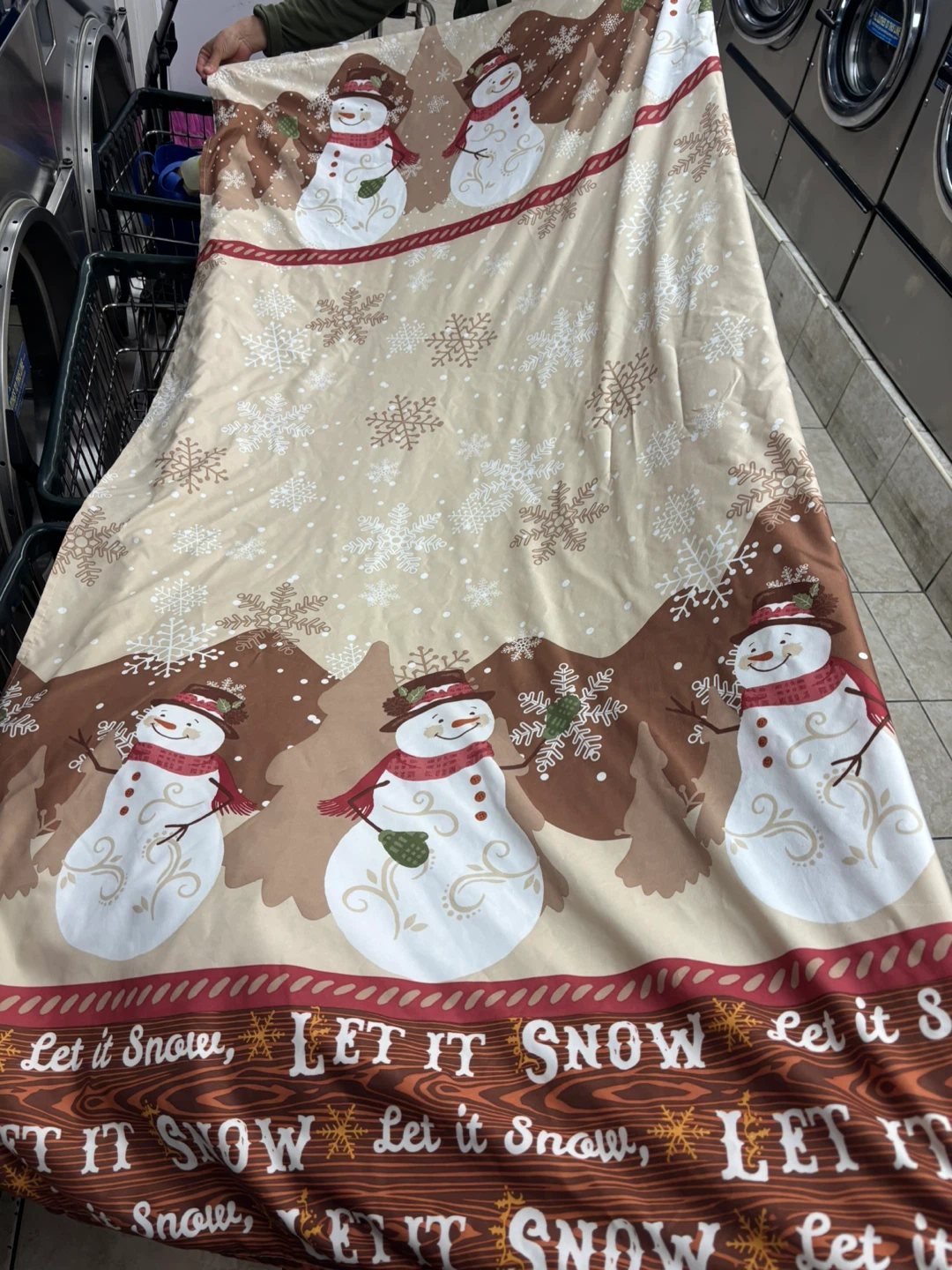 Snowman Print curtains  2