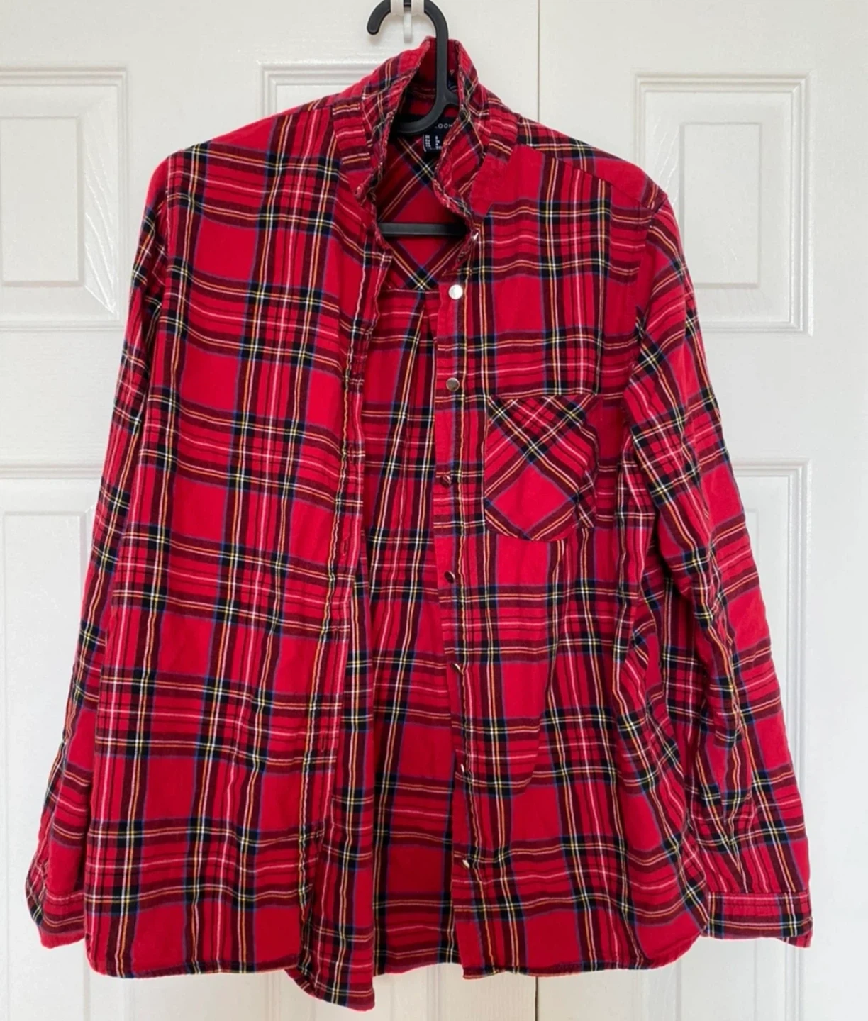 Red Plaid Flannel Shirt