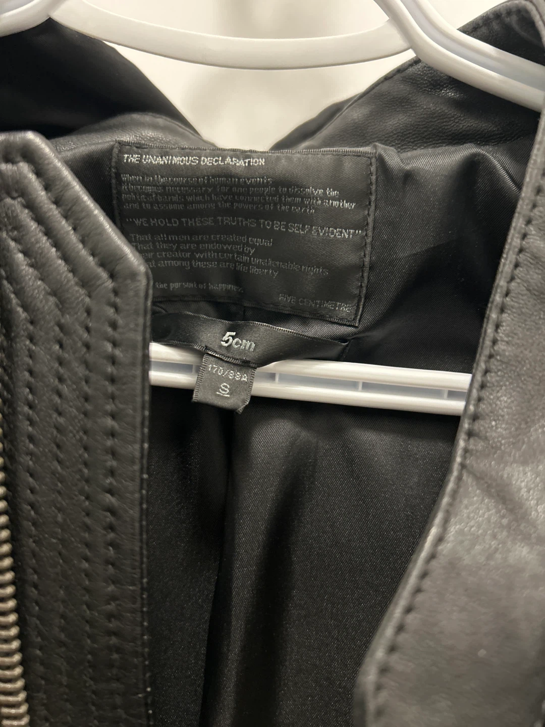 Brand new 5cm Black Leather Jacket - Size Small 🧡 - photo 2