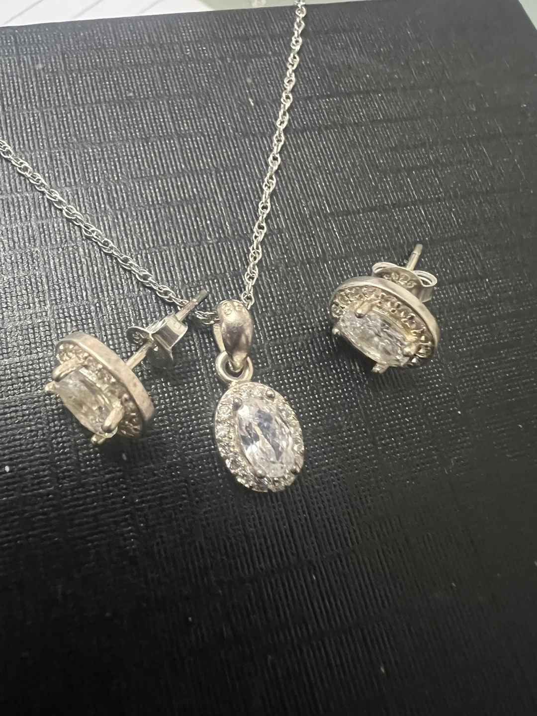 925 silver Necklace and Earring Set - photo 2