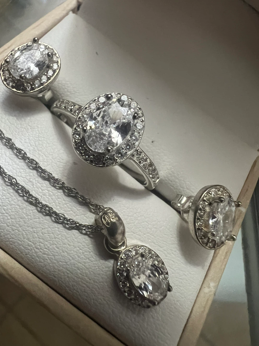 925 silver Necklace and Earring Set