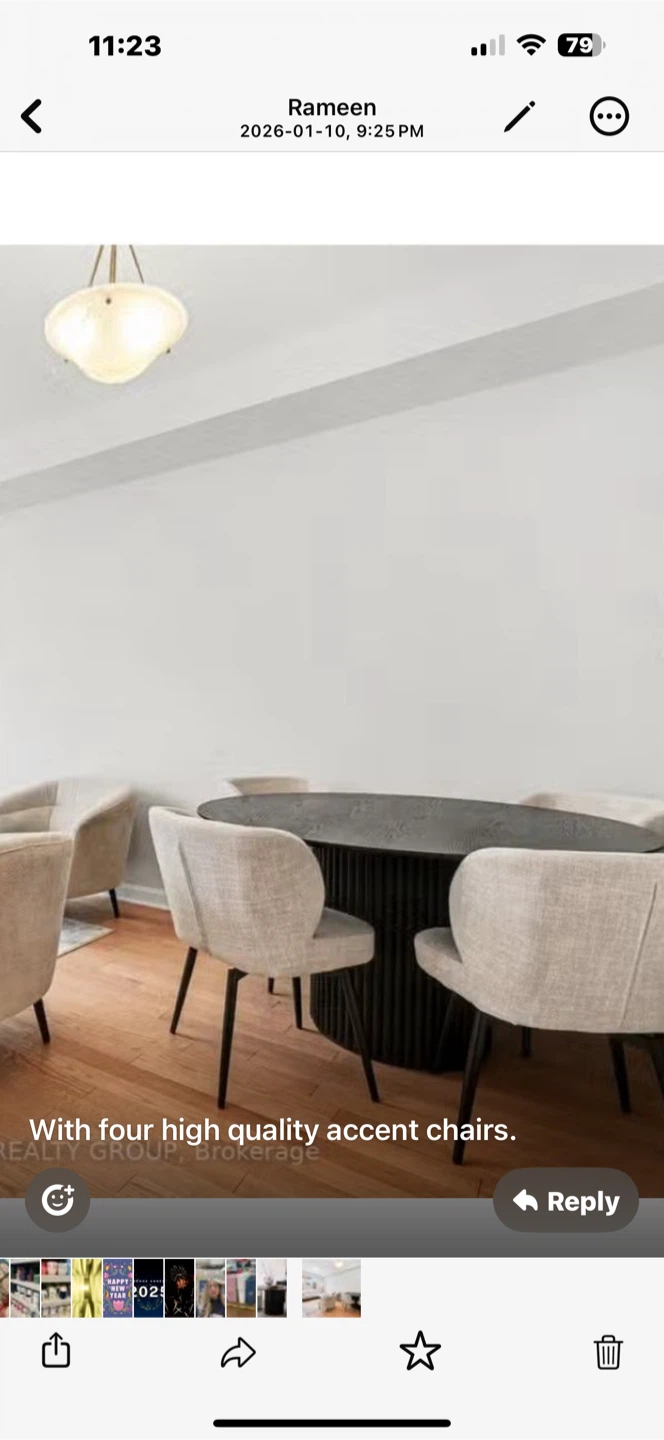 Accent Chairs - Set of 4 and Rhode table - photo 3