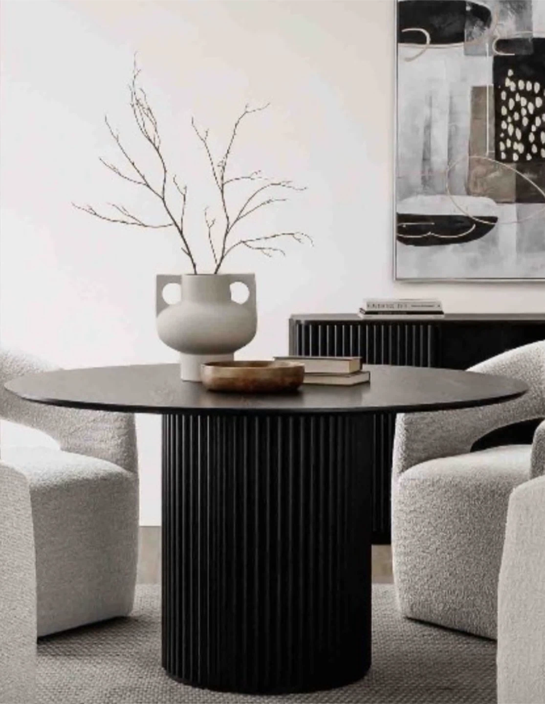 Accent Chairs - Set of 4 and Rhode table