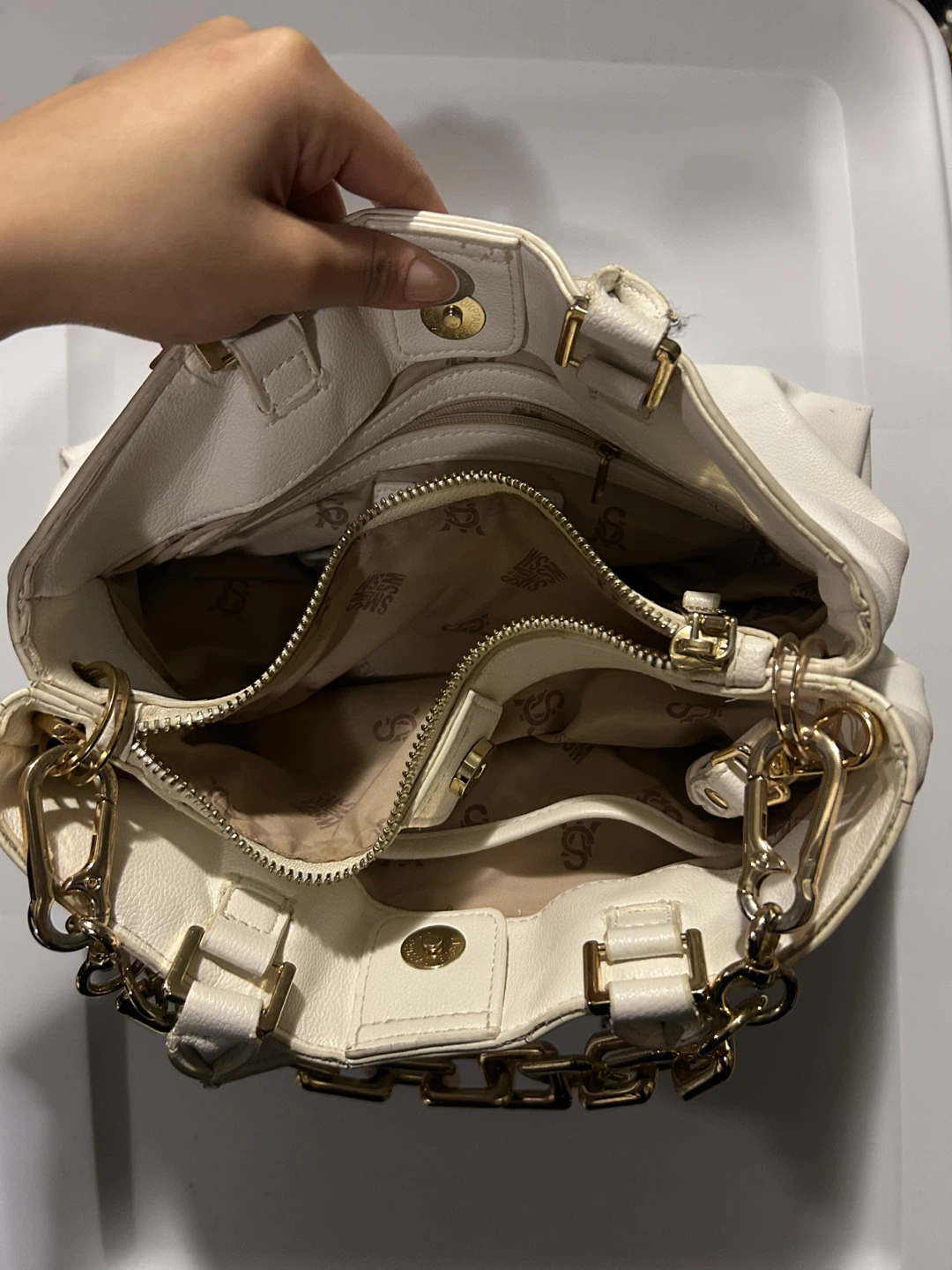 🏆 Steve Madden White Tote Bag - photo 2
