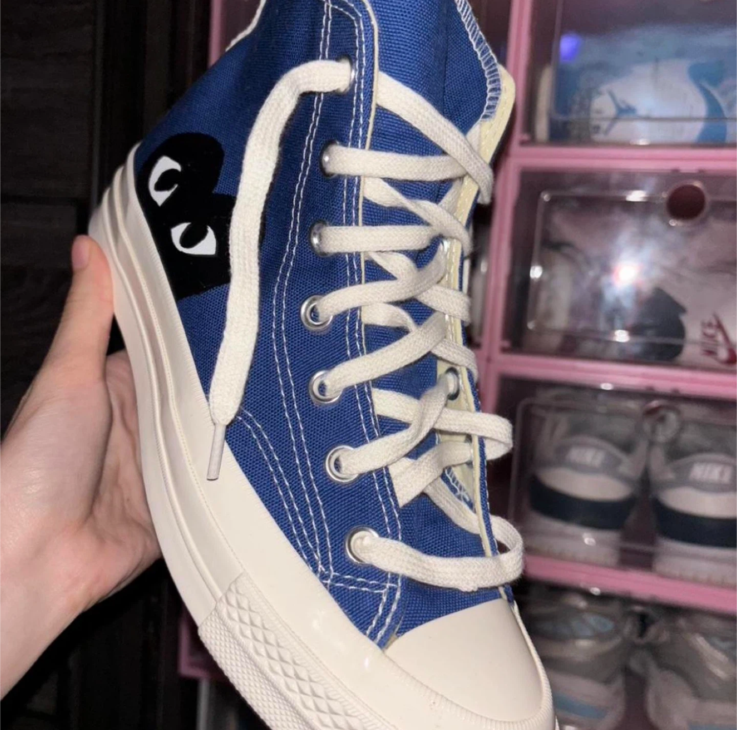 Converse x Comme des Garçons PLAY Chuck 70 High Blue - photo 2