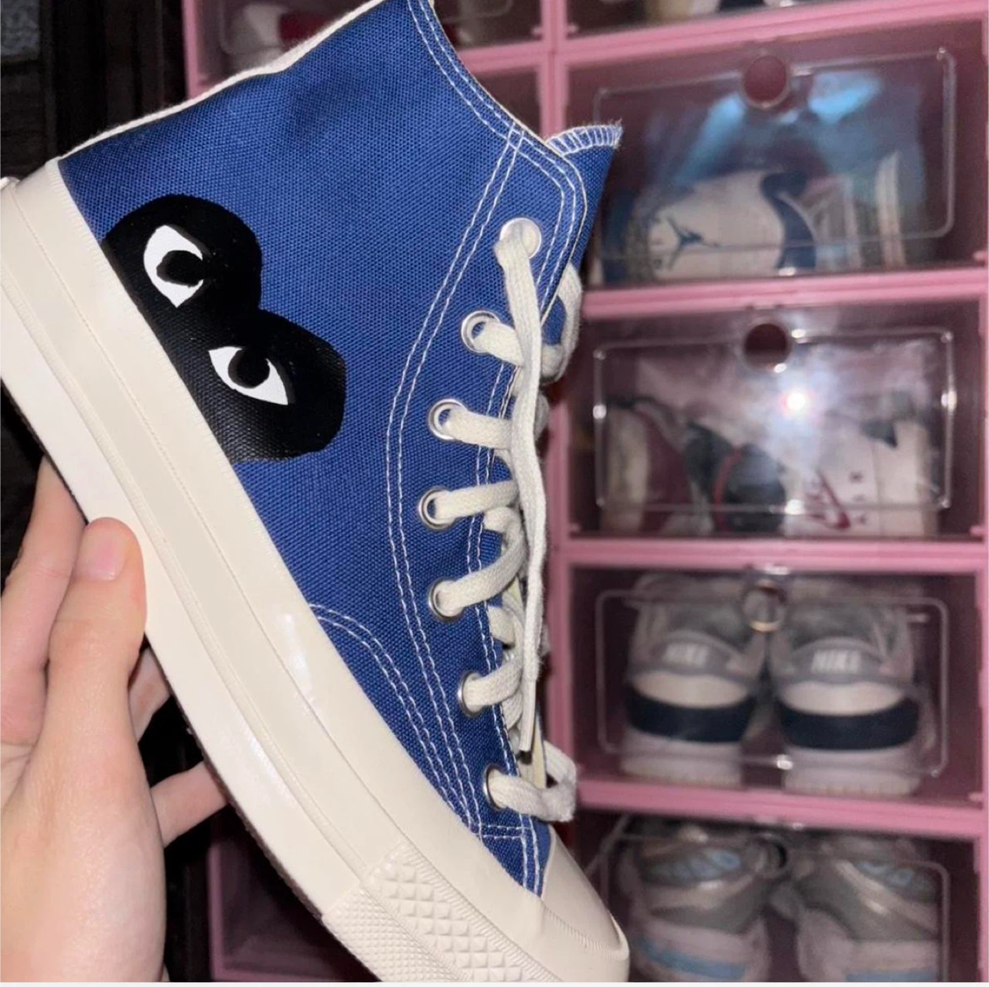 Converse x Comme des Garçons PLAY Chuck 70 High Blue