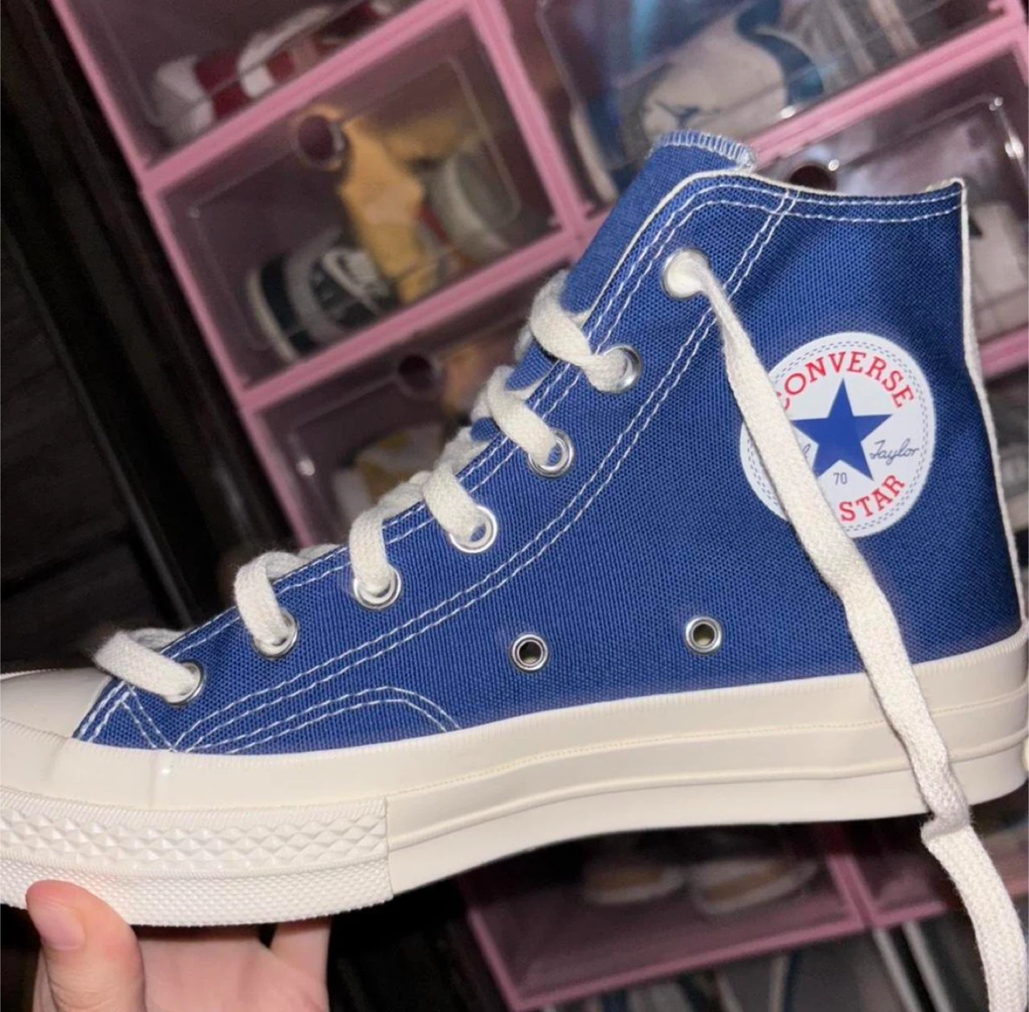 Converse x Comme des Garçons PLAY Chuck 70 High Blue - photo 3