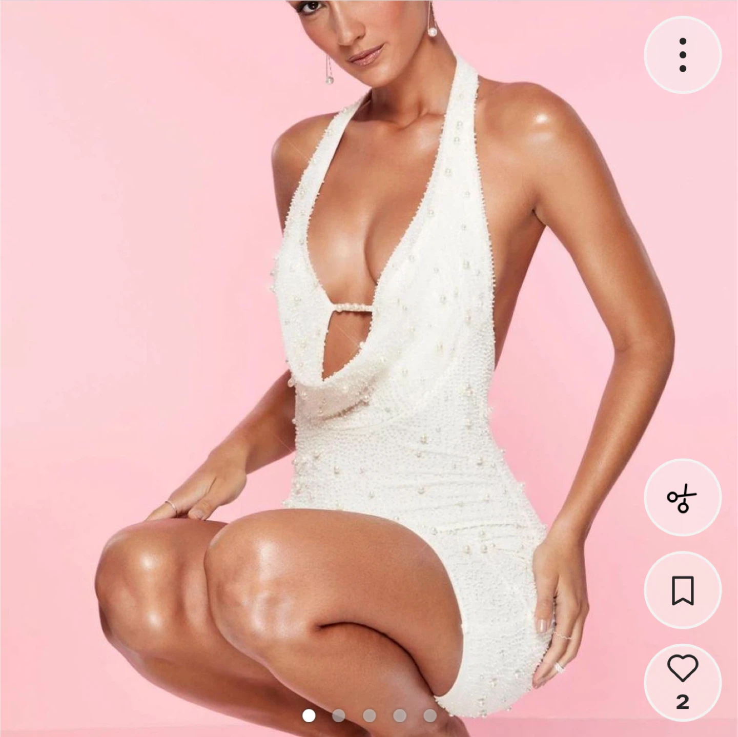White Oh Polly Mini Dress