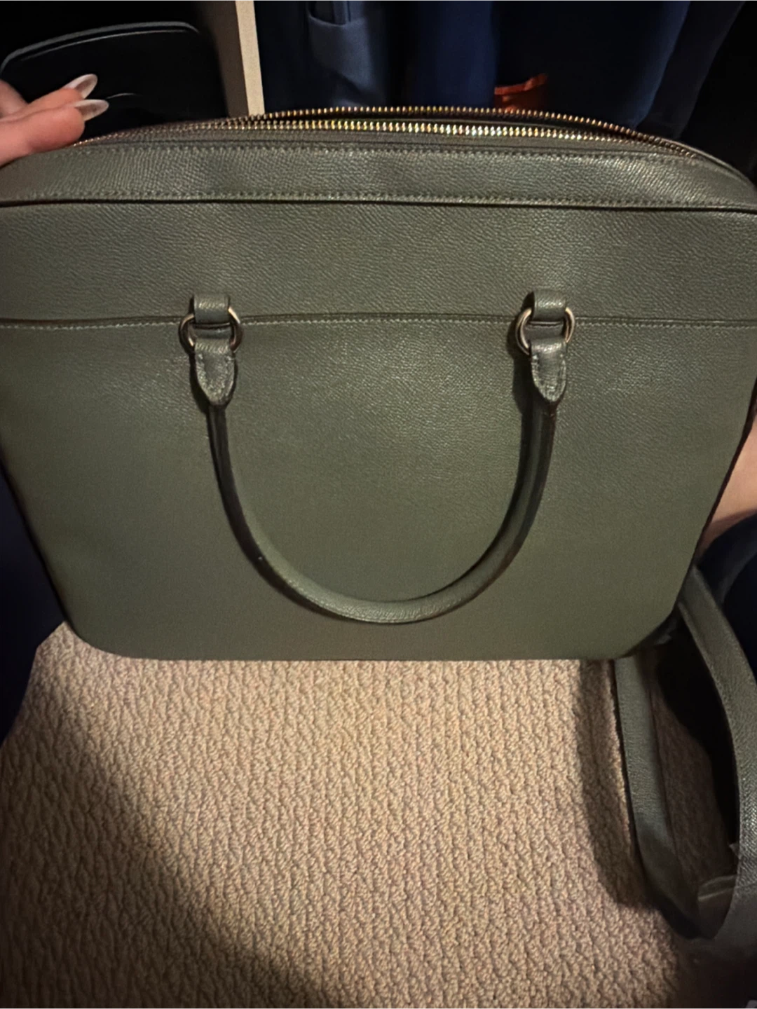 Coach Olive Green Leather Handbag - photo 3