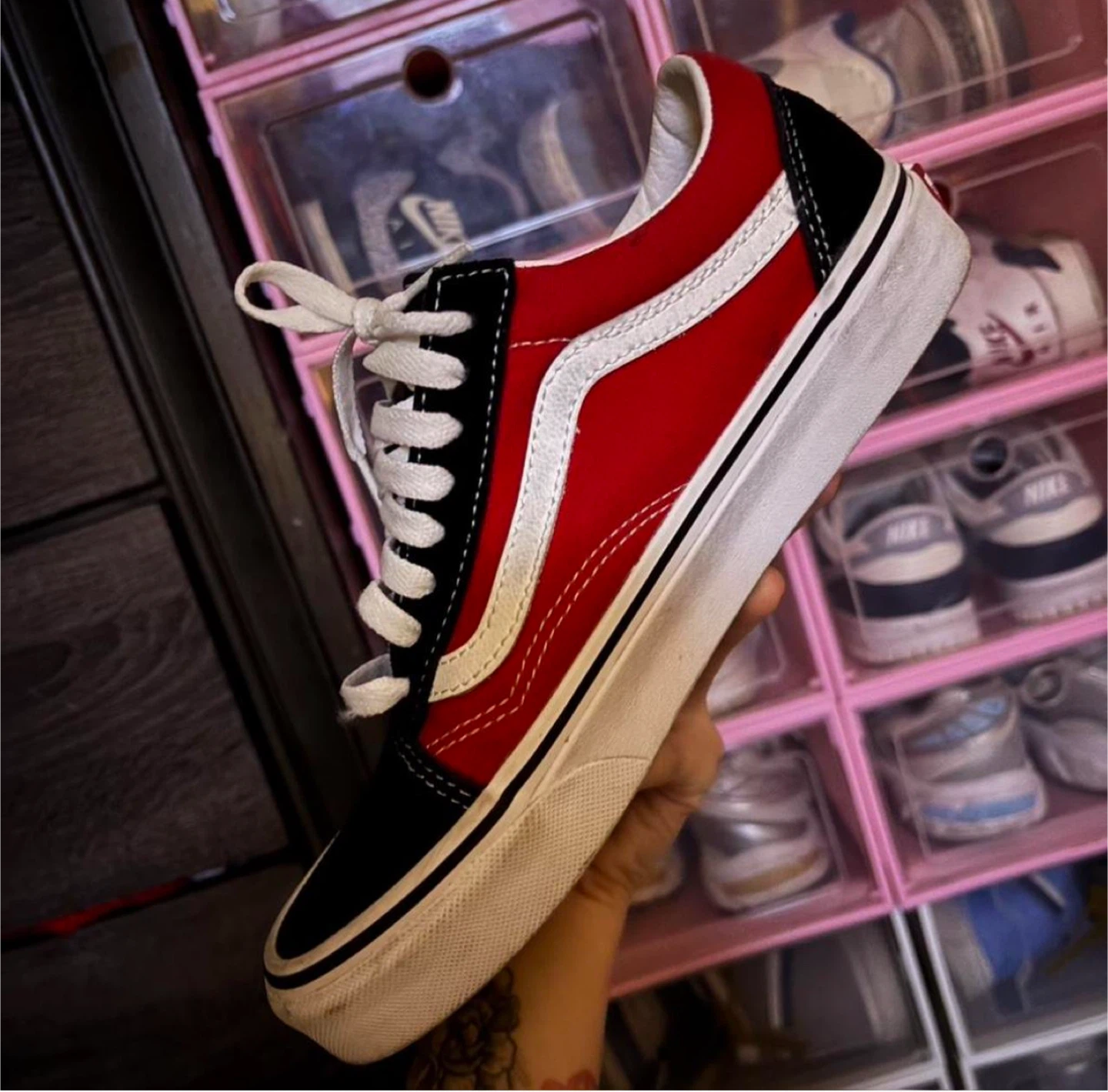 Vans Old Skool Red/Black Sneakers - photo 2