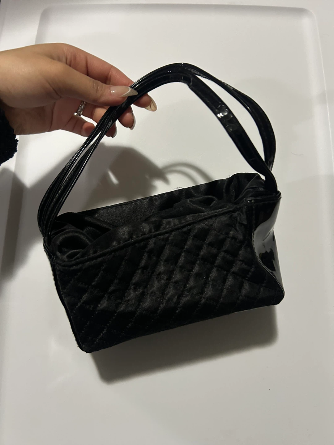Black Quilted Handbag