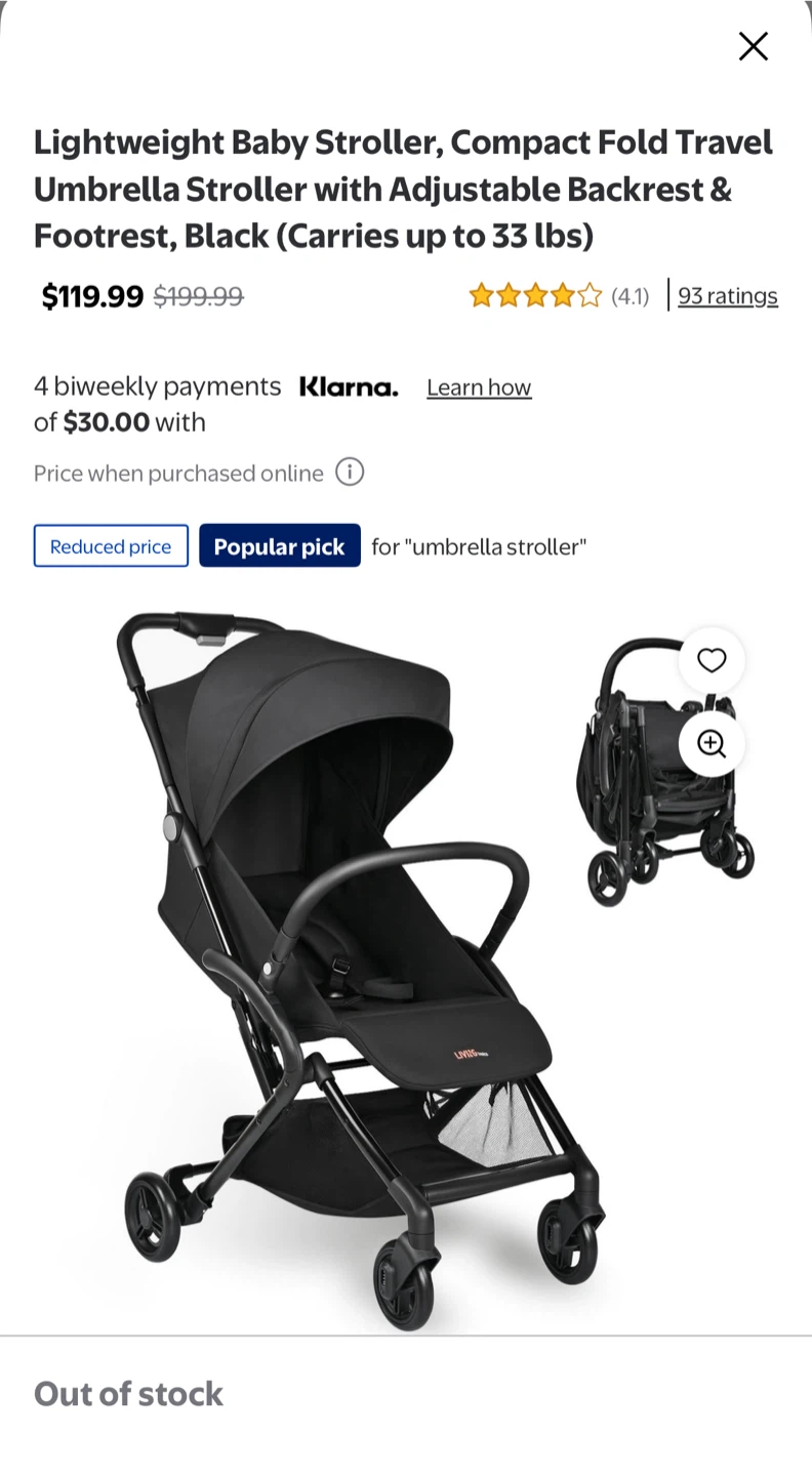 Lightweight Travel Stroller