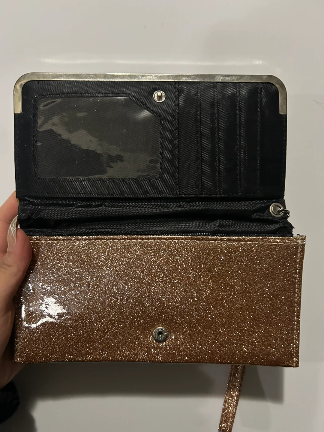 🏆 NEW Sparkly Gold Clutch Wallet - photo 3